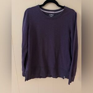 L.L. Bean Deep Purple Crewneck Top
